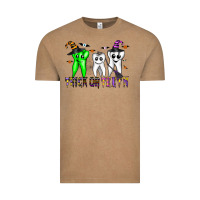 Vintage Coffee trick or teeth Vintage Tee - CowhideDigitalArt