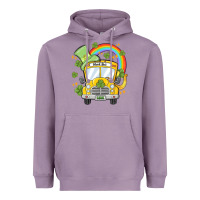 Lavender st. patrick's day school bus Heavyweight Hoodie - MaliasSmallBusiness