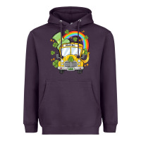 Plum st. patrick's day school bus Heavyweight Hoodie - MaliasSmallBusiness