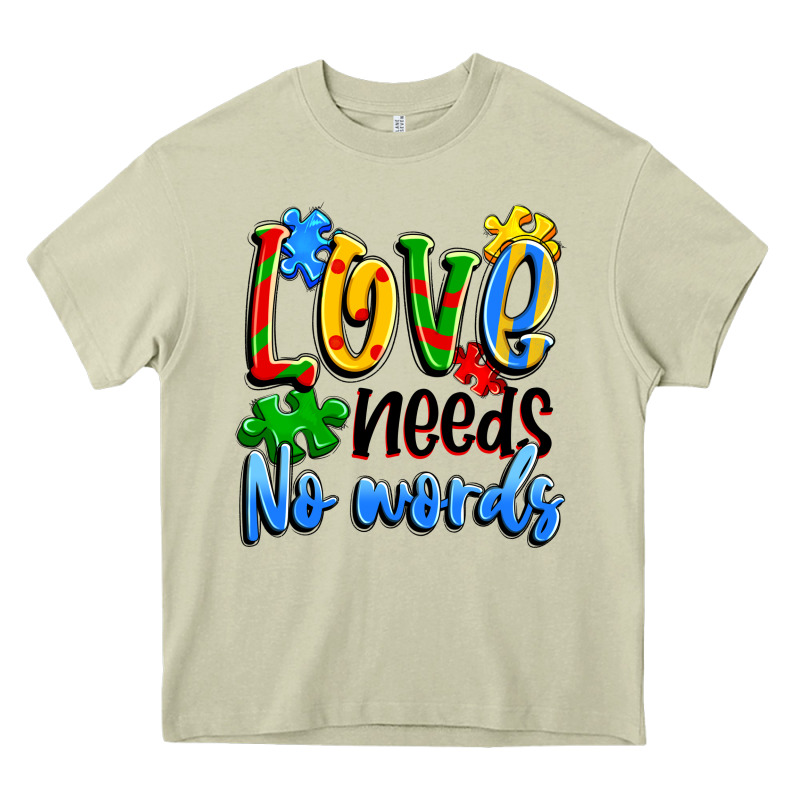 Love Needs No Words Heavy Core Tee by Artiststas | Teevron