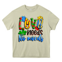 Mossy love needs no words Heavy Core Tee - Artiststas