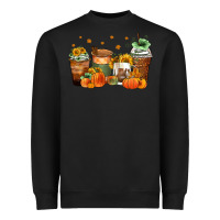 Black fall coffee cups Heavyweight Sweatshirt - Zillion Design Studio