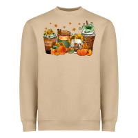 Mushroom fall coffee cups Heavyweight Sweatshirt - Zillion Design Studio