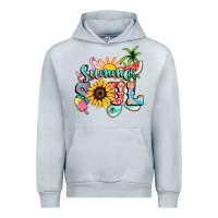 Heather Grey summer soul Urban Hoodie - NancyCooperArtShop