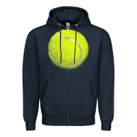 Navy tennis bal Zipper Hoodie - BarkalooDesign