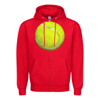 Red tennis bal Zipper Hoodie - BarkalooDesign