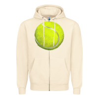 Sandshell tennis bal Zipper Hoodie - BarkalooDesign