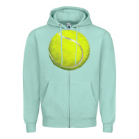Seafoam tennis bal Zipper Hoodie - BarkalooDesign