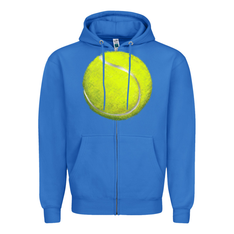 Tennis Bal Zipper Hoodie by BarkalooDesign | Teevron