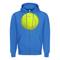 True Royal tennis bal Zipper Hoodie - BarkalooDesign