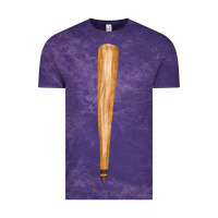 Cloud Purple wooden baseball Vintage Tee - FaDigitalArtStudio