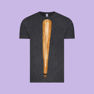 Wooden Baseball Vintage Tee Designed By Fadigitalartstudio