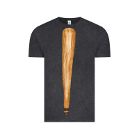 Vintage Black wooden baseball Vintage Tee - FaDigitalArtStudio