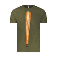 Vintage Olive wooden baseball Vintage Tee - FaDigitalArtStudio
