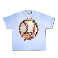Grape Ice western baseball with roses Urban Heavy Tee - HRA Design Shop