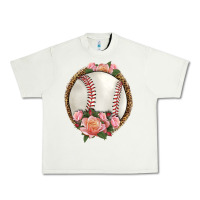 Pistachio western baseball with roses Urban Heavy Tee - HRA Design Shop
