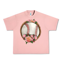 Salmon western baseball with roses Urban Heavy Tee - HRA Design Shop