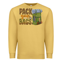 Antique Gold pack your bags Premium Sweatshirt - NancyCooperArtShop