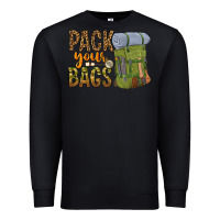 Black pack your bags Premium Sweatshirt - NancyCooperArtShop