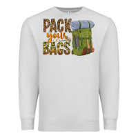 Dove Grey pack your bags Premium Sweatshirt - NancyCooperArtShop