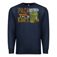 Navy pack your bags Premium Sweatshirt - NancyCooperArtShop