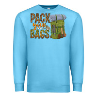 Ocean Blue pack your bags Premium Sweatshirt - NancyCooperArtShop