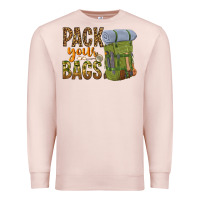 Pale Pink pack your bags Premium Sweatshirt - NancyCooperArtShop