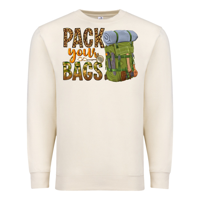Pack Your Bags Premium Sweatshirt by NancyCooperArtShop | Teevron