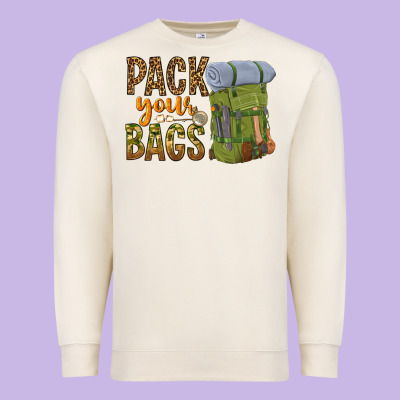 Pack Your Bags Premium Sweatshirt Designed By Nancycooperartshop