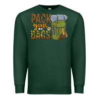 Sports Green pack your bags Premium Sweatshirt - NancyCooperArtShop