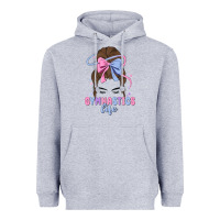Heather Grey gymnastics life Heavyweight Hoodie - MaliasSmallBusiness