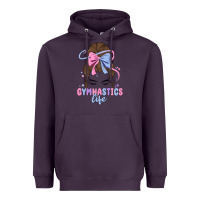 Plum gymnastics life Heavyweight Hoodie - MaliasSmallBusiness