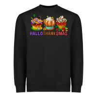 Black hallothanksmas cupcakes Heavyweight Sweatshirt - texasbilliewilder