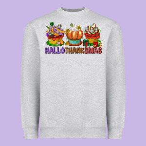 Hallothanksmas Cupcakes Heavyweight Sweatshirt Designed By Texasbilliewilder