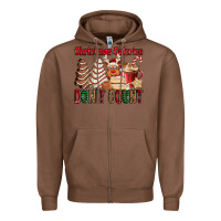 Chestnut Christmas Calories don't count Christmas tree cake Zipper Hoodie - Jasminsmagicworld