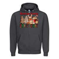 Smoke Christmas Calories don't count Christmas tree cake Zipper Hoodie - Jasminsmagicworld