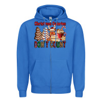 True Royal Christmas Calories don't count Christmas tree cake Zipper Hoodie - Jasminsmagicworld