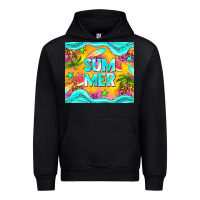Black summer Urban Hoodie - NancyCooperArtShop