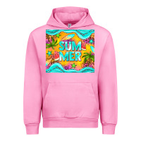 Fuchsia Pink summer Urban Hoodie - NancyCooperArtShop