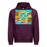 Mauve Wine summer Urban Hoodie - NancyCooperArtShop