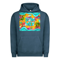 Pigment Midnight Navy summer Urban Hoodie - NancyCooperArtShop