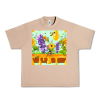 Burro honeydrip bee lavender daisy sunflower seamless pa Urban Heavy Tee - FaDigitalArtStudio