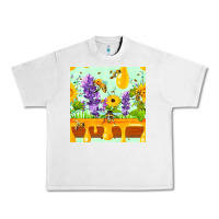 Lunar Rock honeydrip bee lavender daisy sunflower seamless pa Urban Heavy Tee - FaDigitalArtStudio