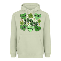 Matcha st. patrick's day positive affirmations Heavyweight Hoodie - MaliasSmallBusiness
