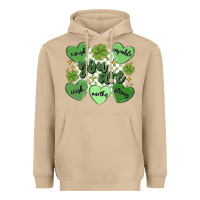 Mushroom st. patrick's day positive affirmations Heavyweight Hoodie - MaliasSmallBusiness