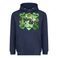Navy st. patrick's day positive affirmations Heavyweight Hoodie - MaliasSmallBusiness
