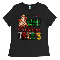Black oh Christmas tree's ado Ladies Tee - AdoDesignShop