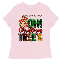Bubblegum Pink oh Christmas tree's ado Ladies Tee - AdoDesignShop