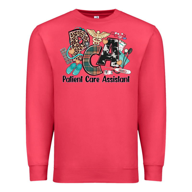 Pca Patient Care Assistant Western Premium Sweatshirt by NancyCooperArtShop | Teevron