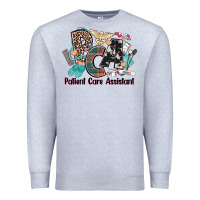 Heather Grey pca patient care assistant western Premium Sweatshirt - NancyCooperArtShop